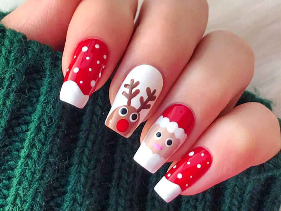 Christmas nails, Perfect Nails Dedham